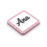 Ímã de geladeira personalizado com nome e data
