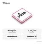 Ímã de geladeira personalizado com nome e data — Rucca 3D