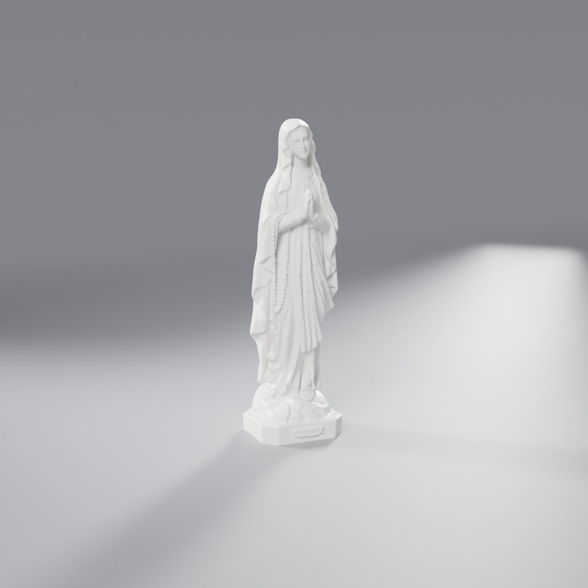 Imagem de Nossa Senhora de Lourdes 24,5 cm, Branco