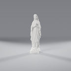 Imagem de Nossa Senhora de Lourdes 24,5 cm, vista frontal