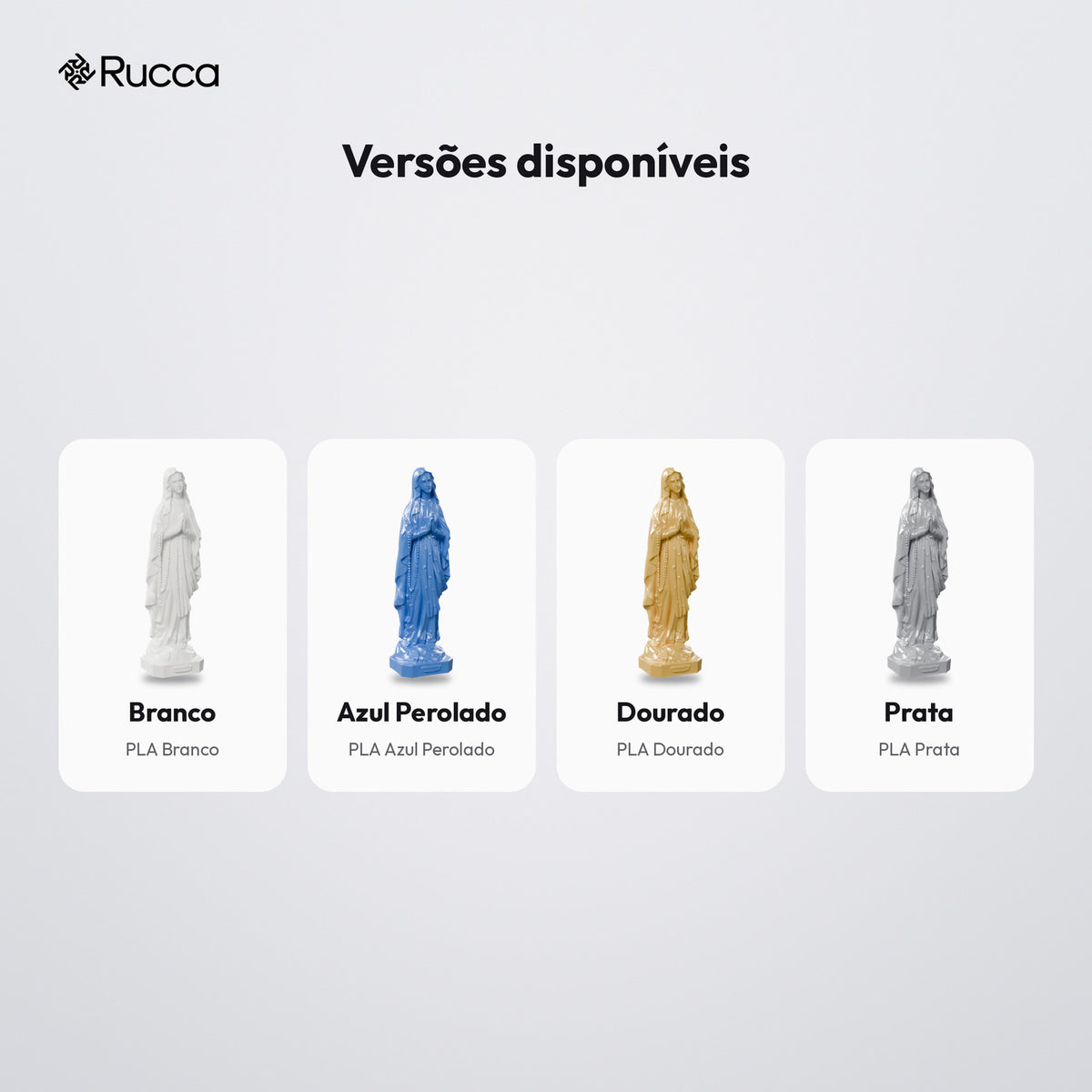 Imagem de Nossa Senhora de Lourdes 24,5 cm: versões disponíveis