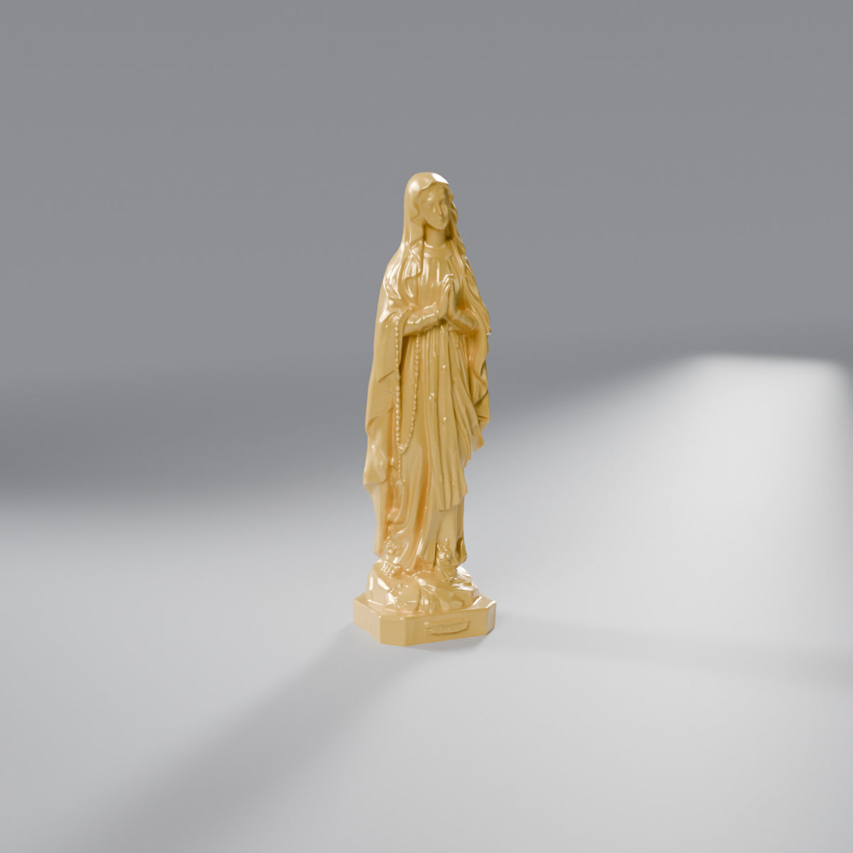 Imagem de Nossa Senhora de Lourdes 24,5 cm, Dourado