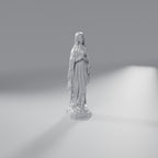 Imagem de Nossa Senhora de Lourdes 24,5 cm, Prata