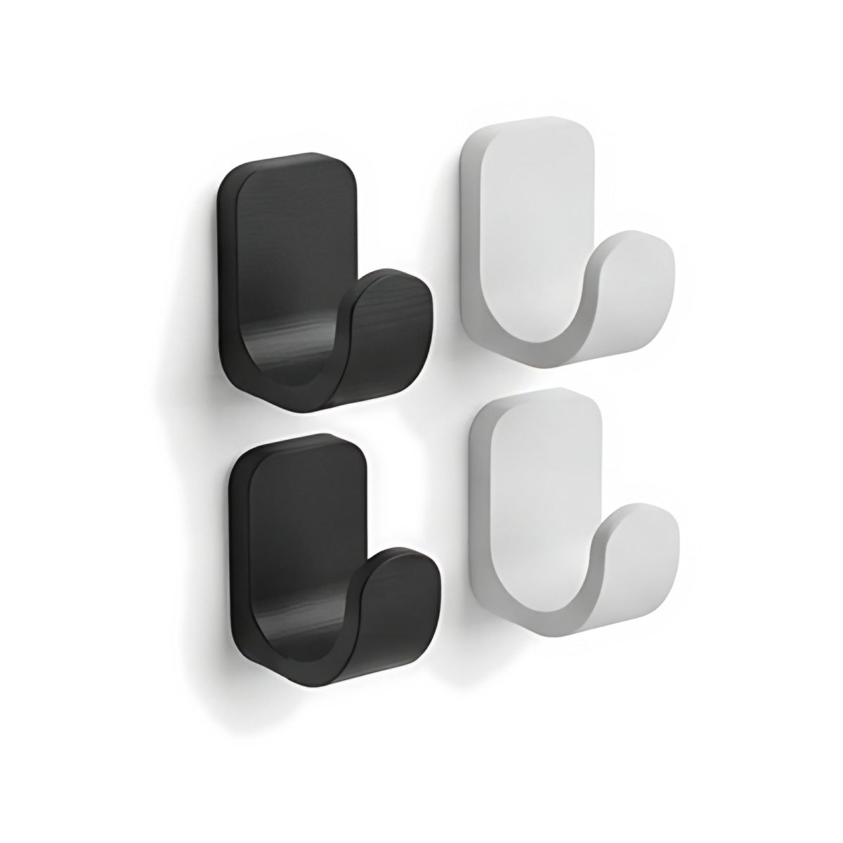 Kit 4 Ganchos de Parede Minimalistas — Rucca 3D