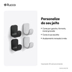 Kit 4 Ganchos de Parede Minimalistas — Rucca 3D