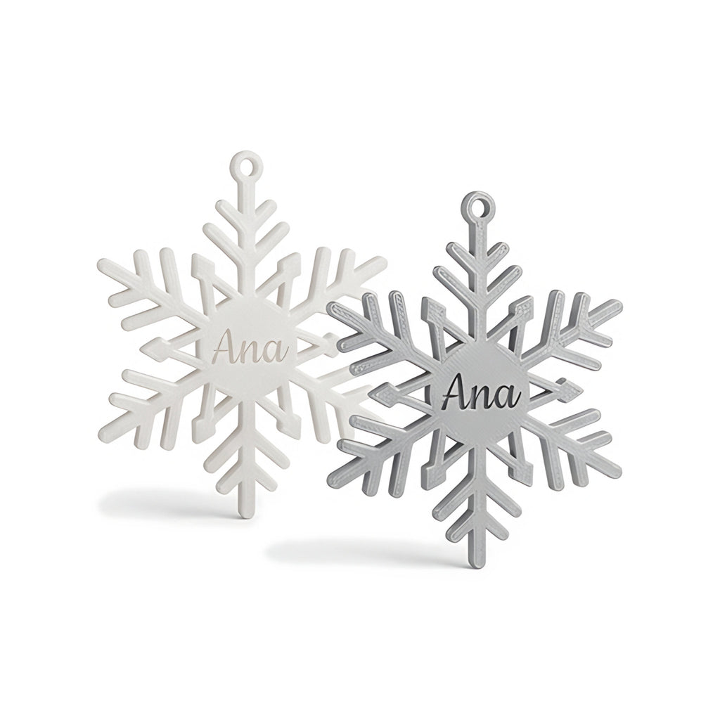 Kit Flocos de Neve para Árvore (12 Peças) — Rucca 3D