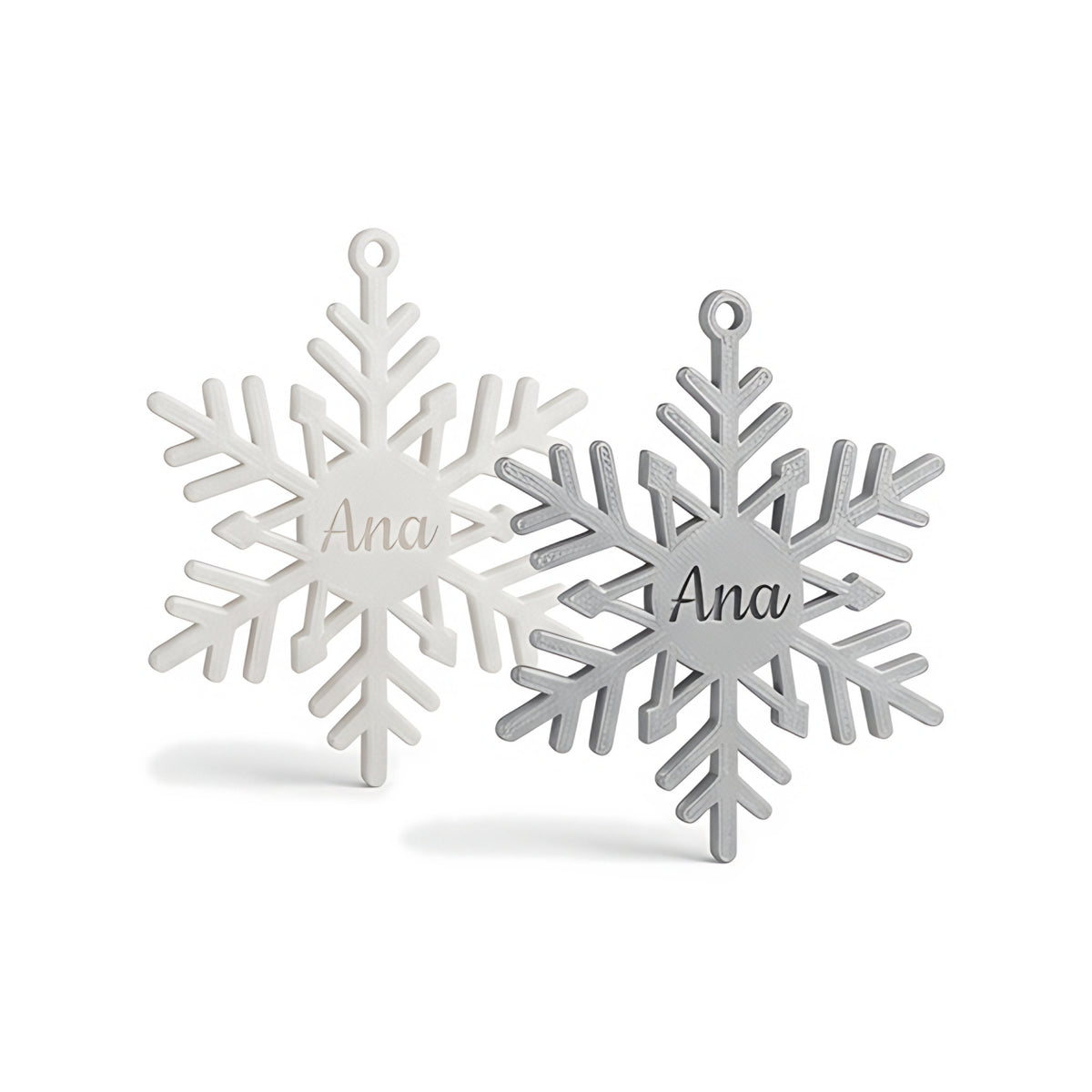 Kit Flocos de Neve para Árvore (12 Peças) — Rucca 3D