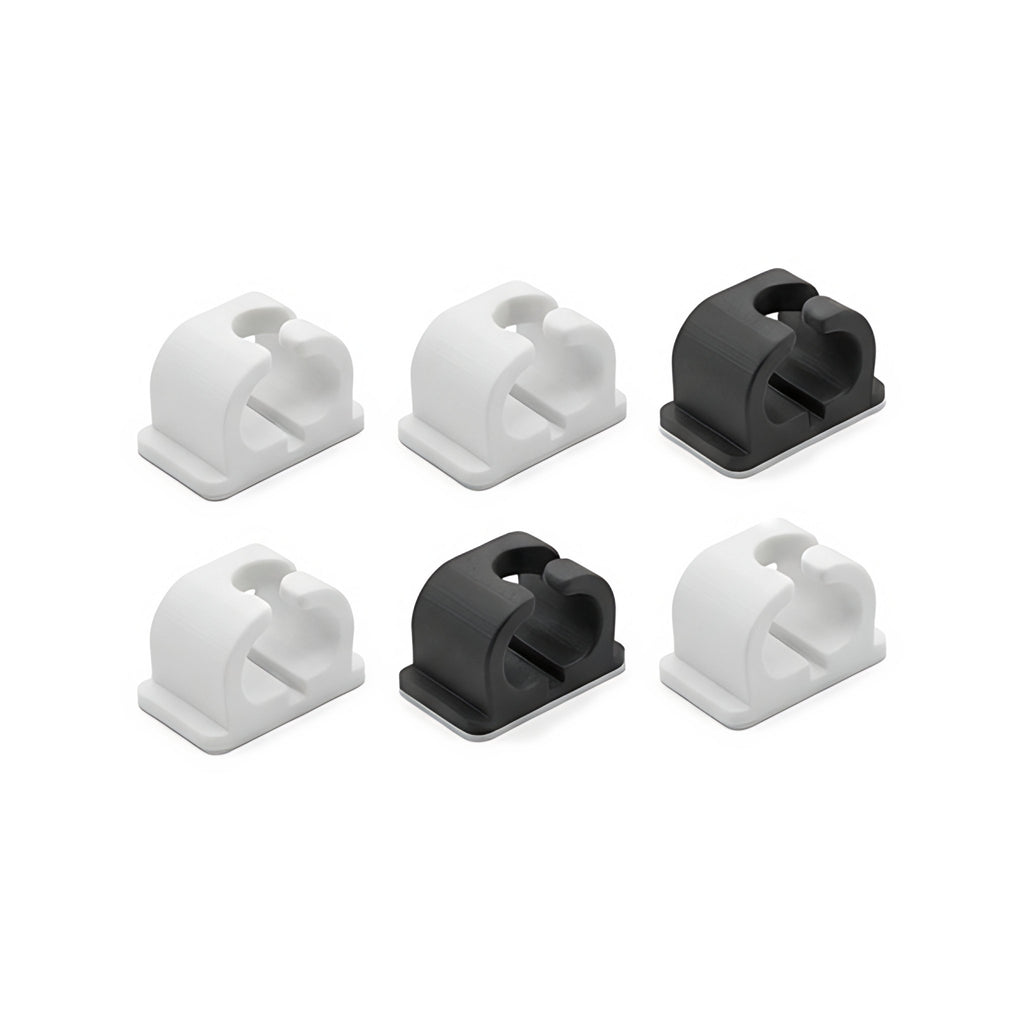 Kit organizador de cabos para mesa (6 clipes) — Rucca 3D