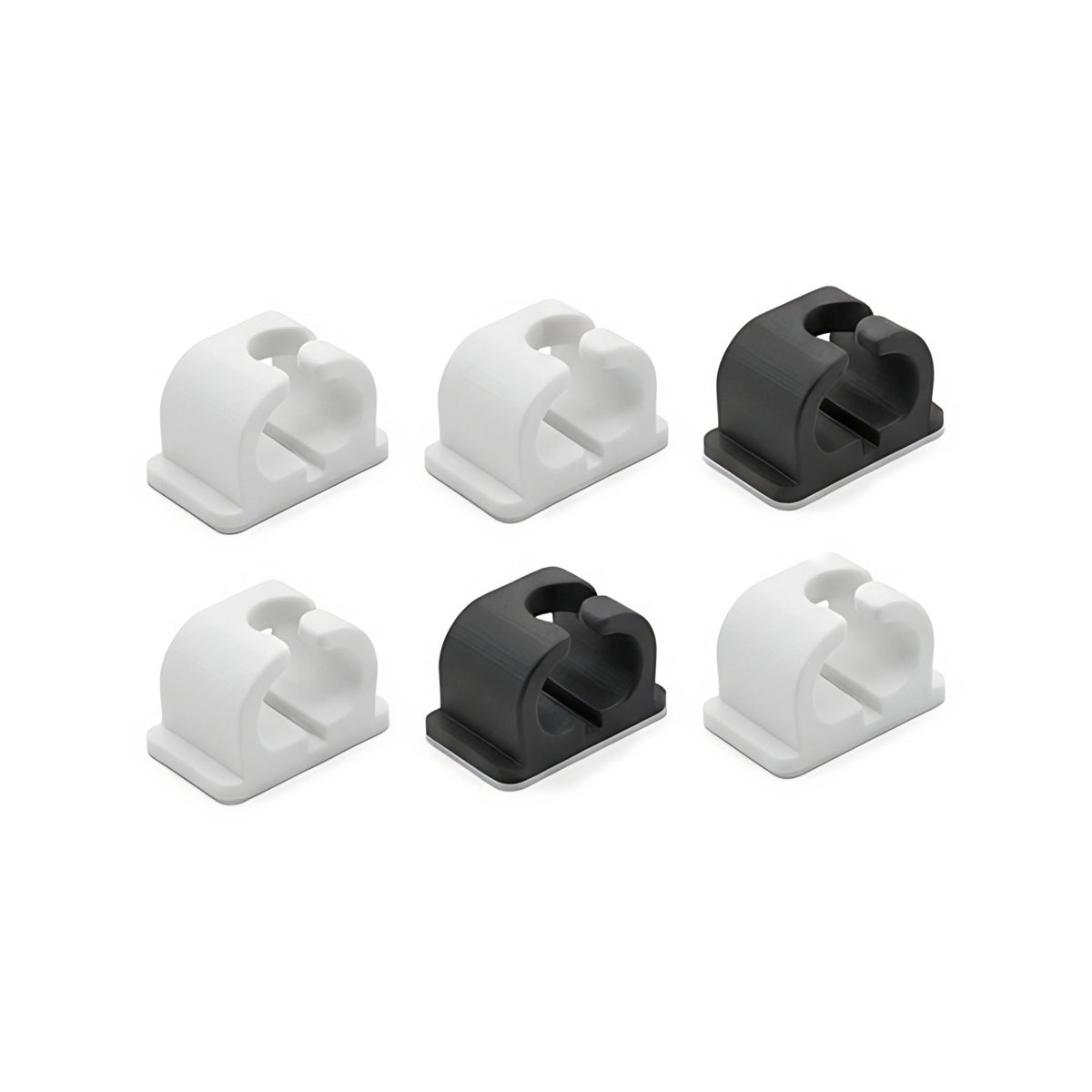 Kit organizador de cabos para mesa (6 clipes) — Rucca 3D