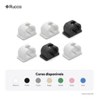 Kit organizador de cabos para mesa (6 clipes) — Rucca 3D
