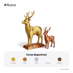 Kit Renas Low-Poly de Mesa (2 Peças) — Rucca 3D