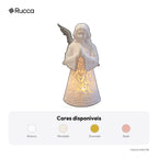 Luminária Anjo com Asas (corpo vazado) — Rucca 3D
