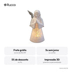 Luminária Anjo com Asas (corpo vazado) — Rucca 3D