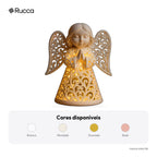 Luminária Anjo Filigrana com Saia Rendada — Rucca 3D