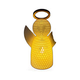 Luminária Anjo Vazado com Auréola Dourada (3 tamanhos)