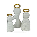 Luminária Anjo Vazado com Auréola Dourada (3 tamanhos) — Rucca 3D