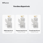 Luminária Anjo Vazado com Auréola Dourada: versões disponíveis
