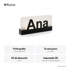 Luminária com Nome em LED (Letreiro Luminoso de Mesa) — Rucca 3D