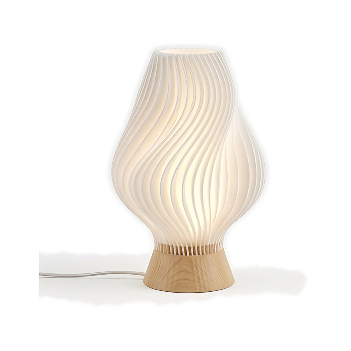 Luminária de Mesa Canelada Paramétrica com Kit LED — Rucca 3D