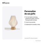 Luminária de Mesa Canelada Paramétrica com Kit LED — Rucca 3D