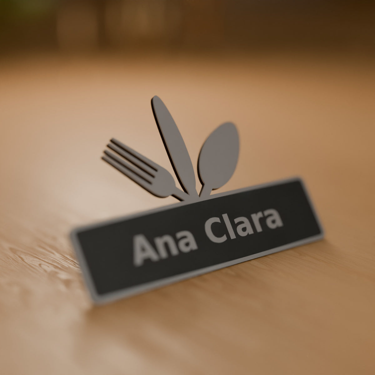 Marcador de Lugar de Mesa com Nome, detalhe