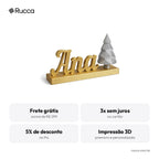 Marcador de Lugar para Ceia com Nome (Kit 6) — Rucca 3D