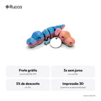 Mini bichinho articulado com tag de nome — Rucca 3D