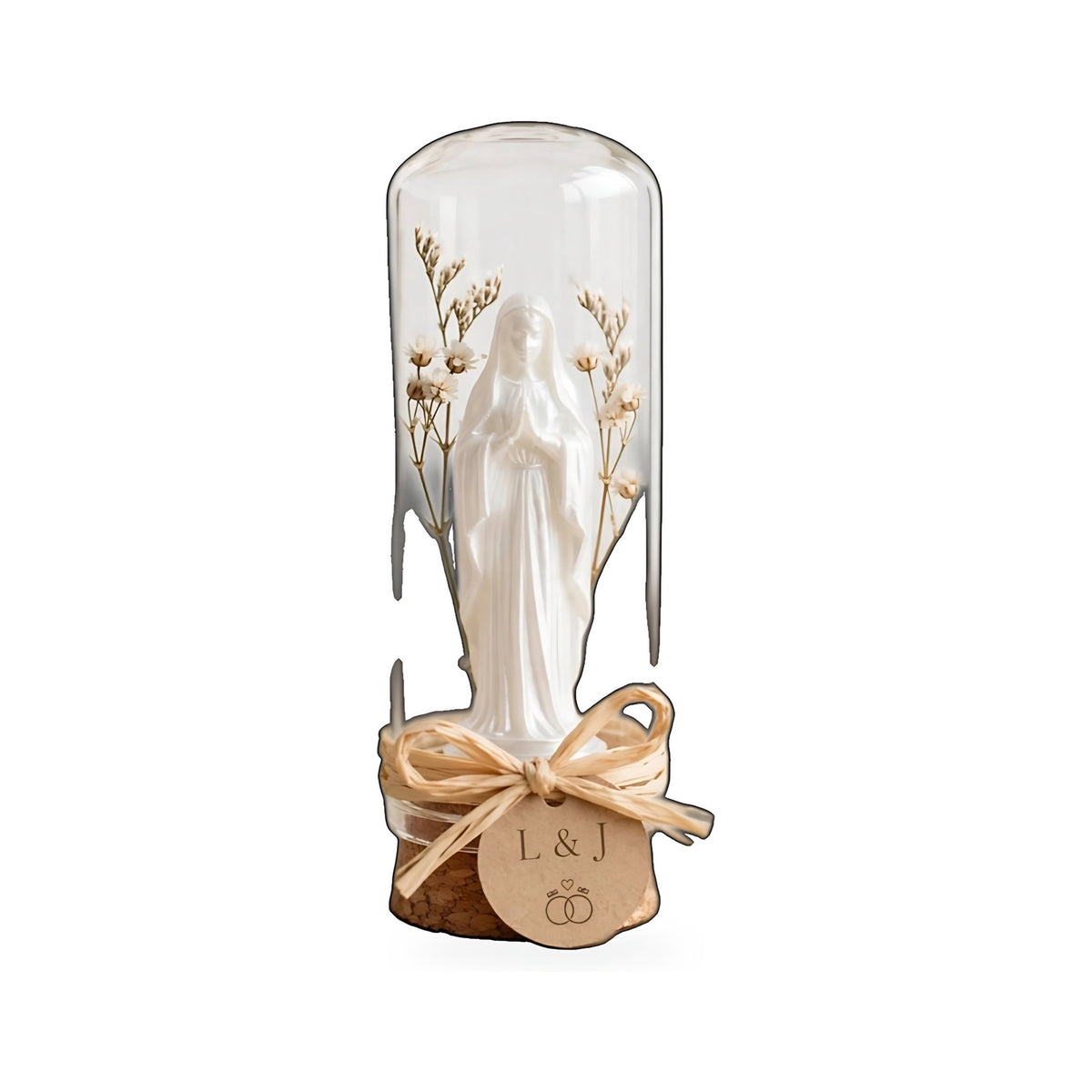 Nossa Senhora na Redoma com Flores Secas — Rucca 3D