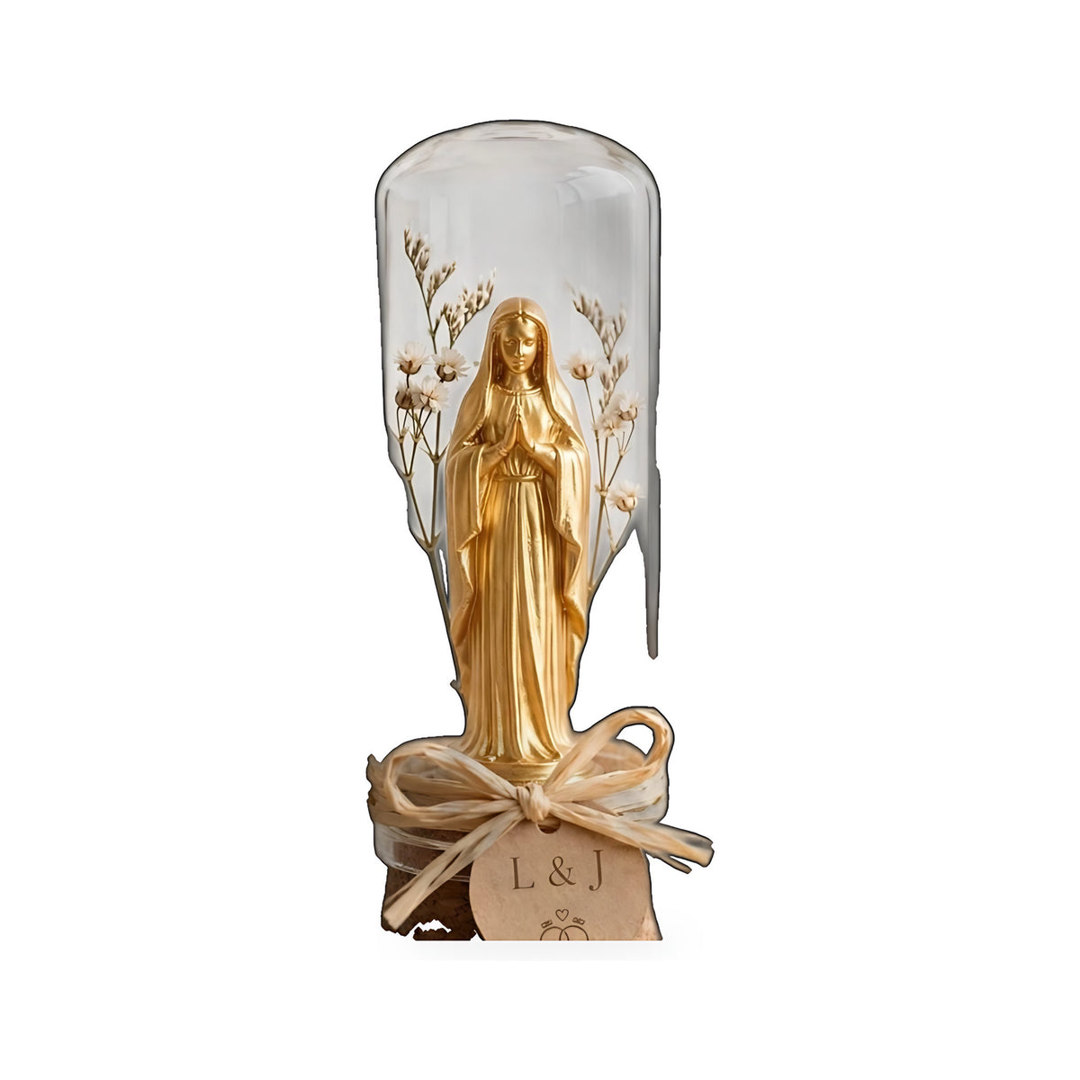 Nossa Senhora na Redoma com Flores Secas — Rucca 3D