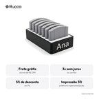Organizador de cartuchos de jogos com nome (24 espaços) — Rucca 3D