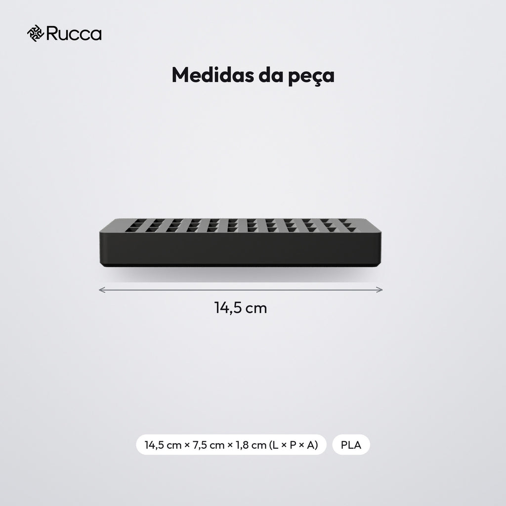 Organizador de Mesa para 36 Cartuchos de Jogos: medidas