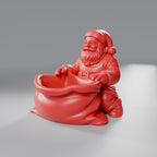 Papai Noel com Saco Porta-Doces, Vermelho Coração