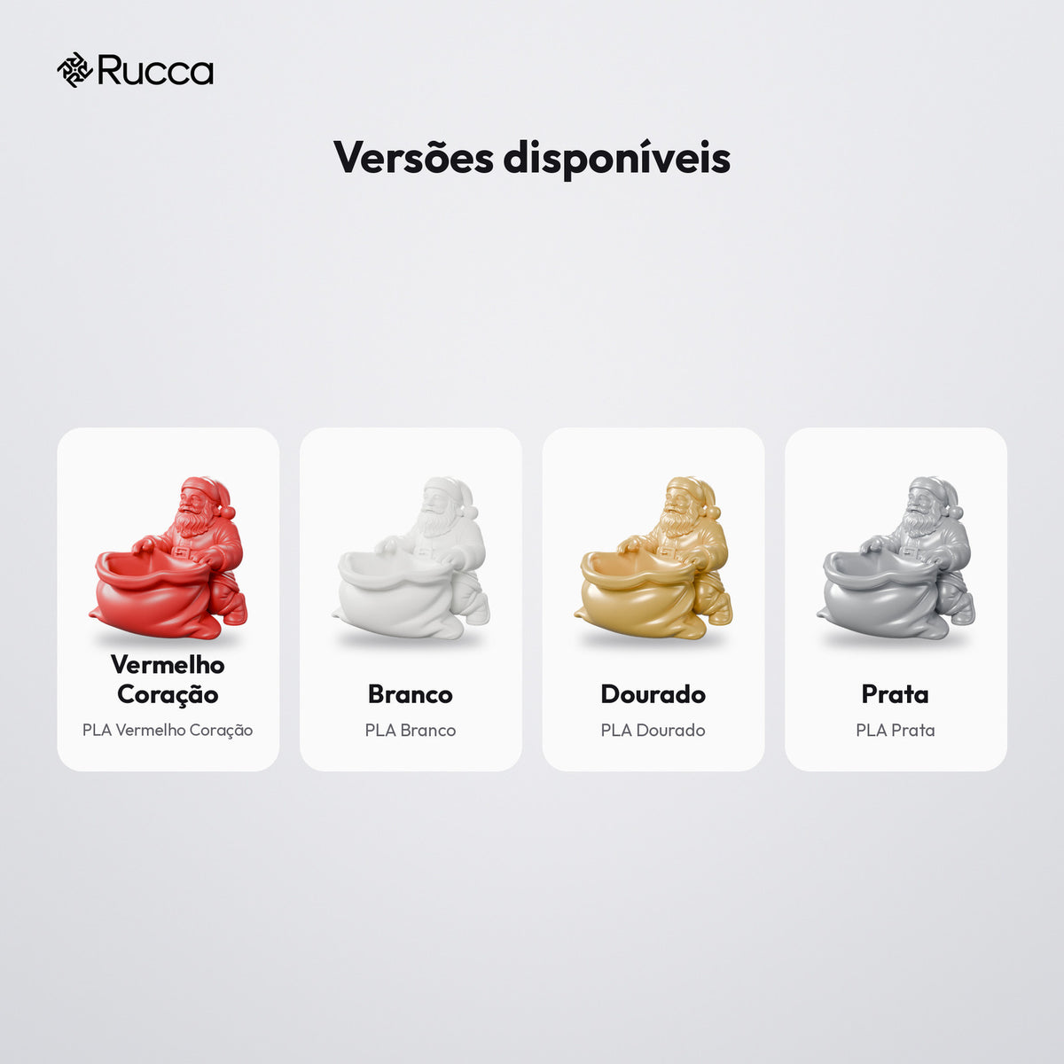 Papai Noel com Saco Porta-Doces: versões disponíveis
