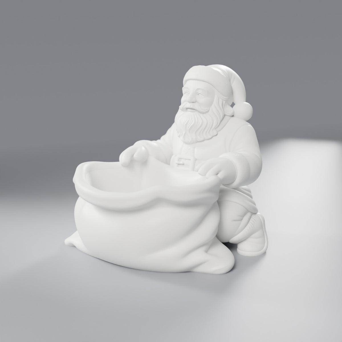 Papai Noel com Saco Porta-Doces, Branco