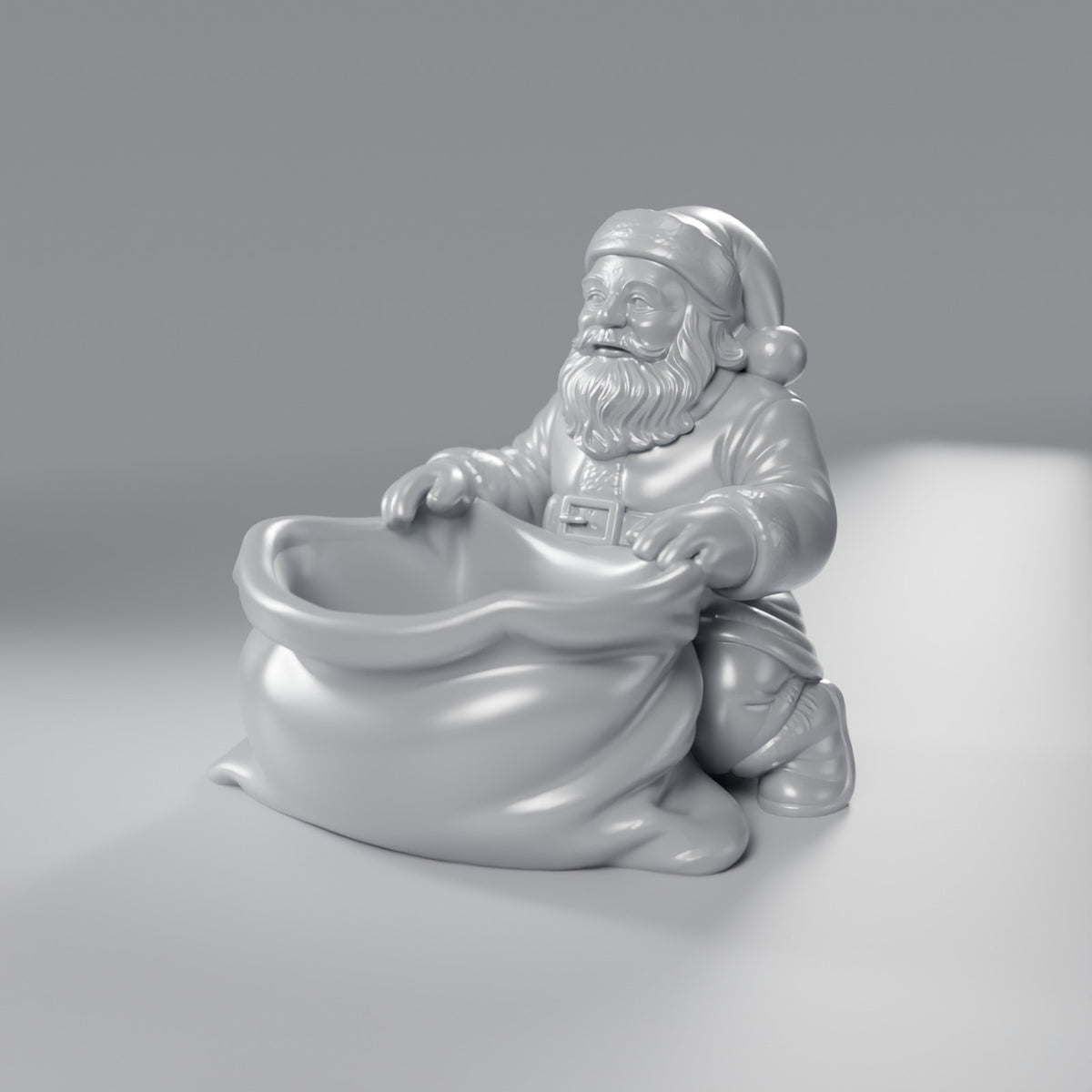 Papai Noel com Saco Porta-Doces, Prata