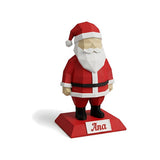 Papai Noel Geométrico Low-Poly de Mesa