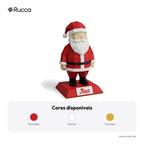 Papai Noel Geométrico Low-Poly de Mesa — Rucca 3D