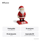 Papai Noel Geométrico Low-Poly de Mesa — Rucca 3D