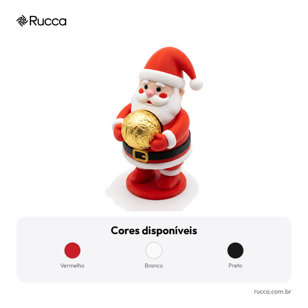 Papai Noel Porta-Bombom — Rucca 3D