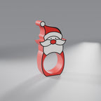 Papai Noel Porta-Bombom, Vermelho Coração, Branco e Preto