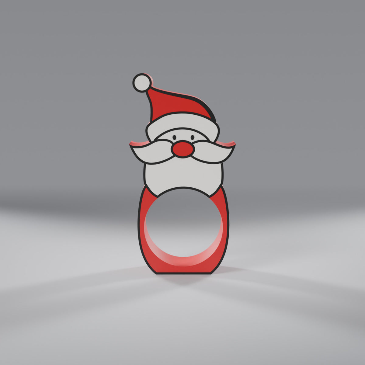 Papai Noel Porta-Bombom, vista frontal