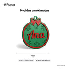 Pingente de Natal com Nome (Estrela ou Pinheiro) — Rucca 3D