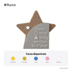 Plaquinha de Nascimento Estrela — Rucca 3D