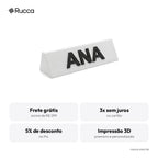 Plaquinha de nome de mesa — Rucca 3D
