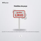 Plaquinha de Vaso com Nome da Planta: medidas