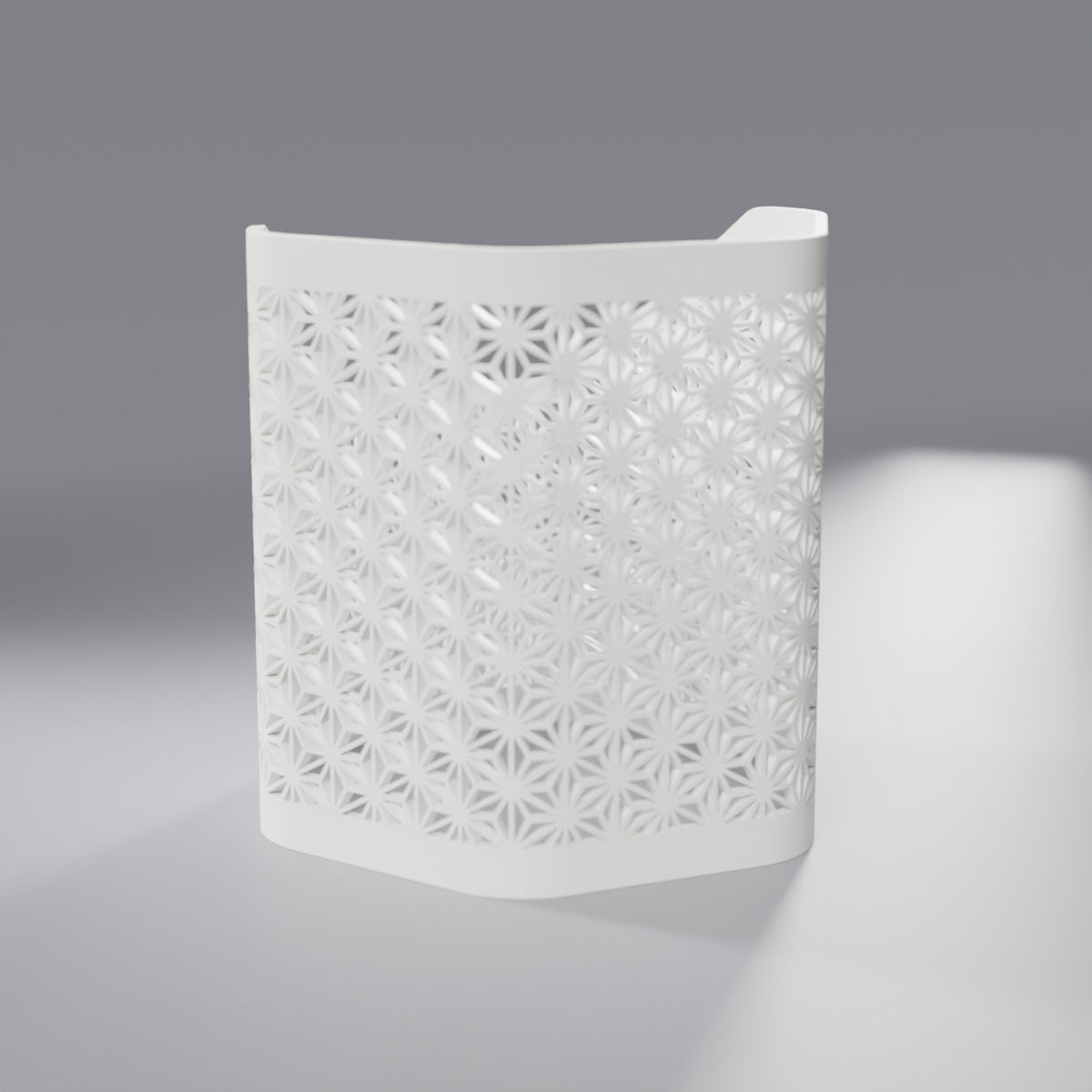 Porta-Canetas Asanoha Estilo Kumiko, Branco