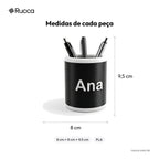 Porta-Canetas de Mesa com Logo — Rucca 3D