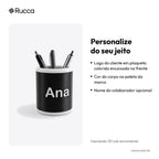 Porta-Canetas de Mesa com Logo — Rucca 3D