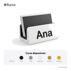 Porta-Cartões de Visita de Mesa com Logo — Rucca 3D