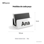 Porta-Cartões de Visita de Mesa com Logo — Rucca 3D